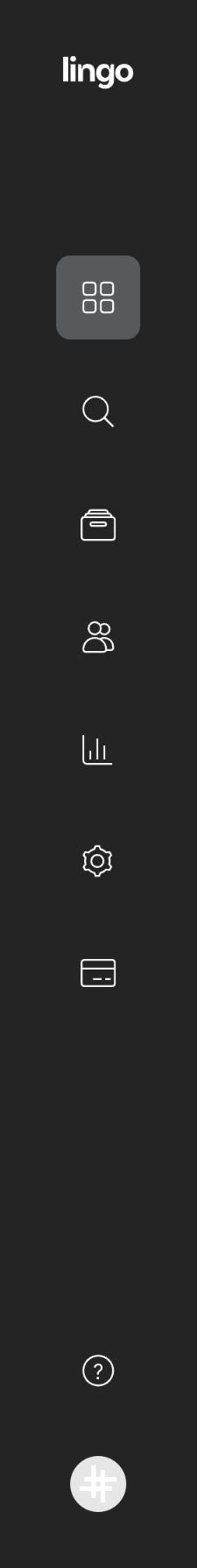 Lingo
				vertical navigation ui component