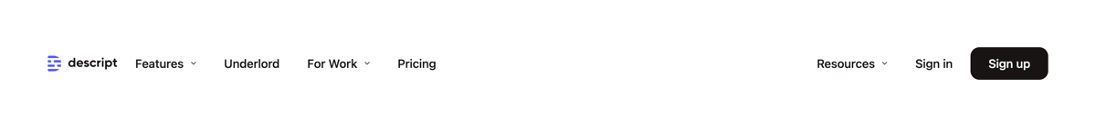 Descript
				header ui component