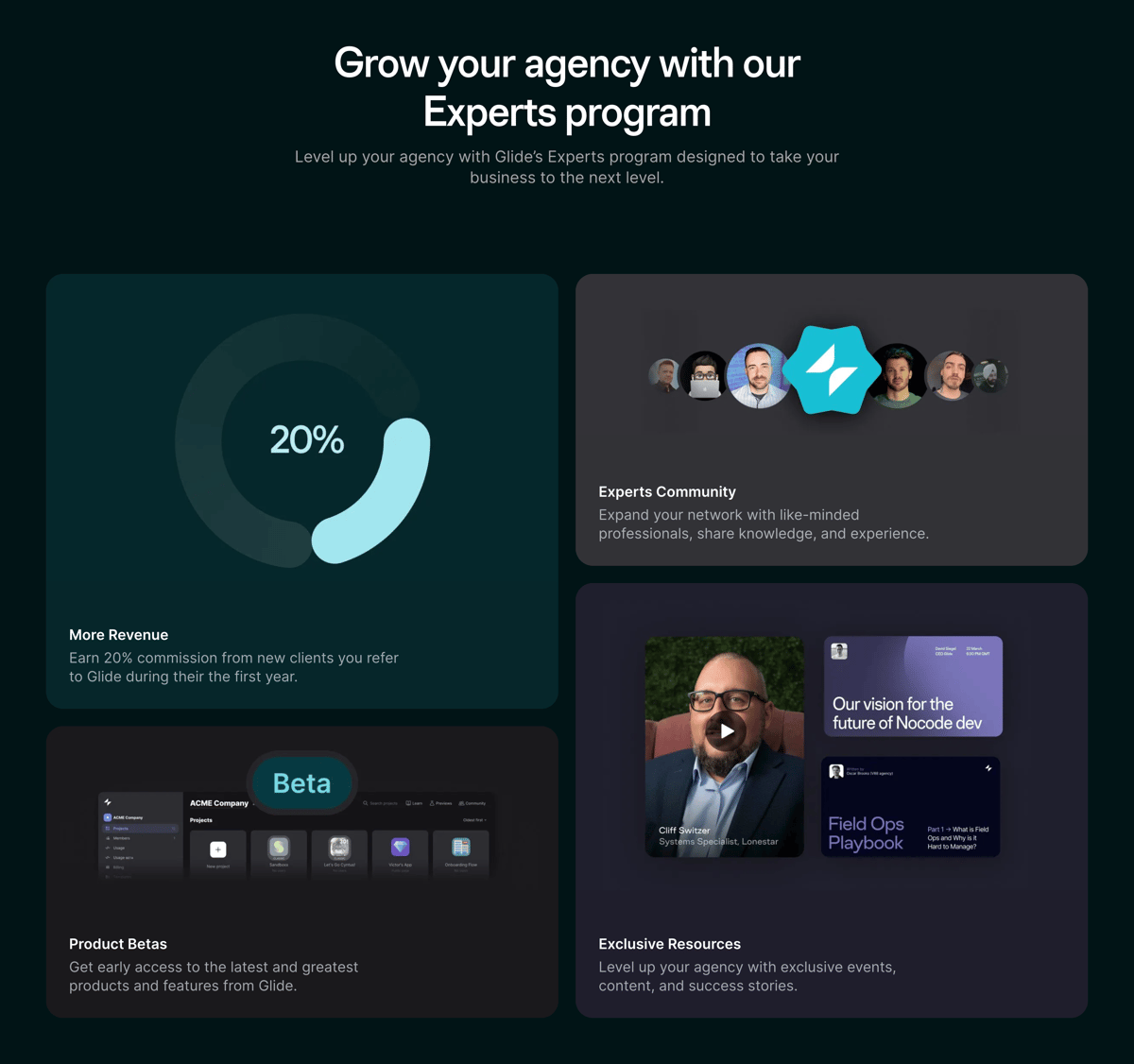 Glide
				bento box ui component