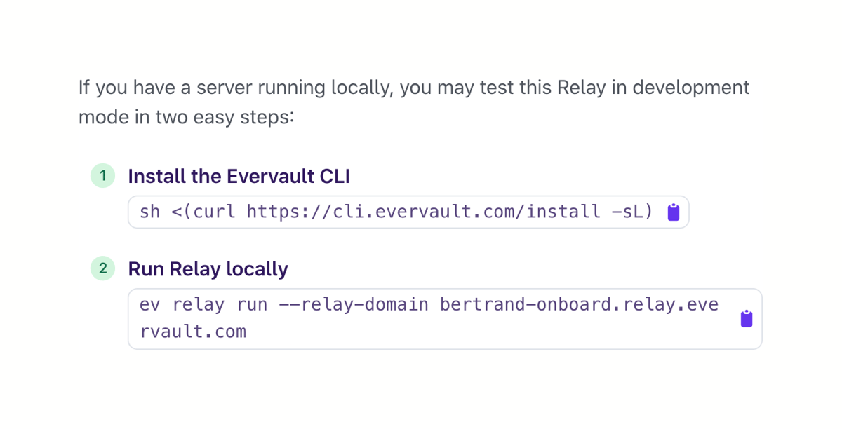 Evervault
				stepper ui component