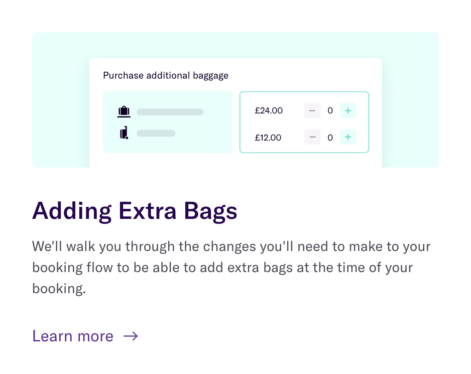 Duffel
				card ui component