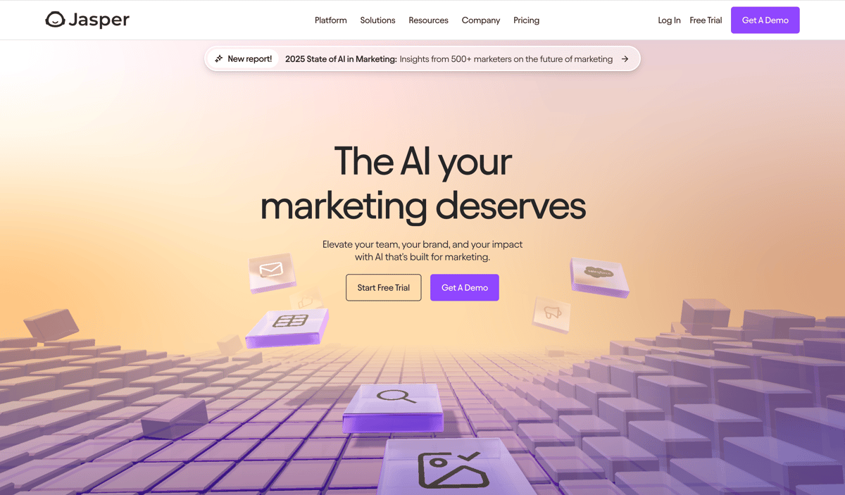 Jasper
				hero section ui component
