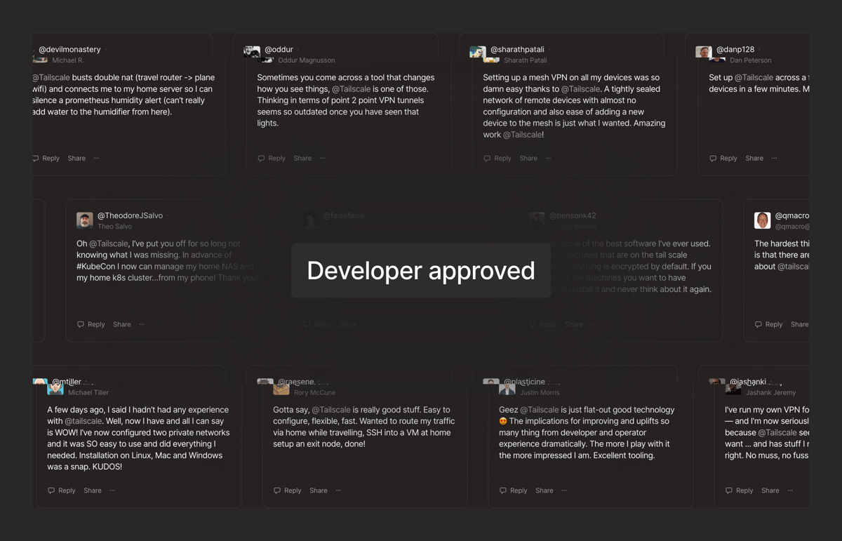 Tailscale
				testimonial ui component