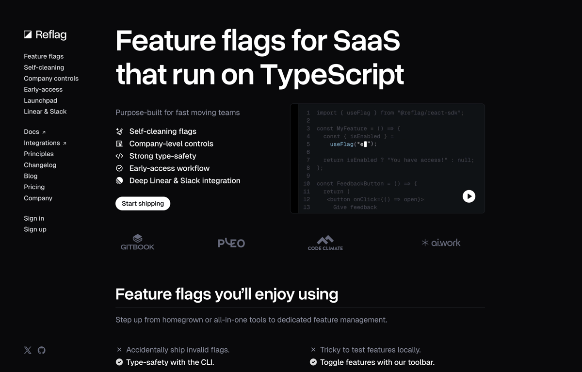 Reflag
				hero section ui component