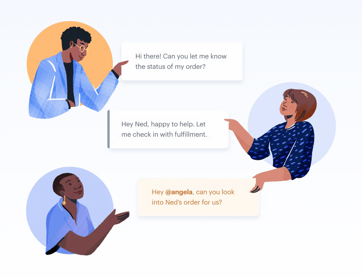 Help Scout
				illustration ui component