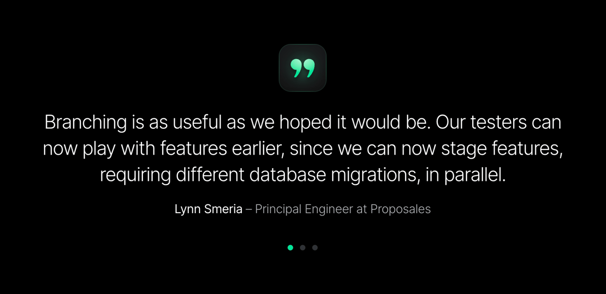 Neon
				testimonial ui component