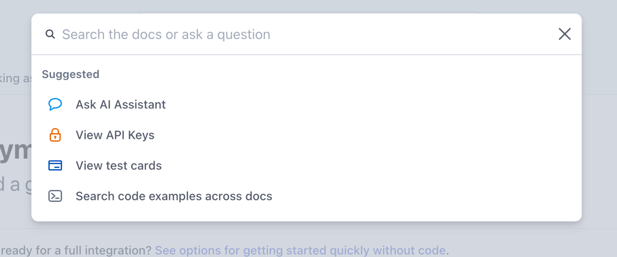 Stripe
				input search ui component