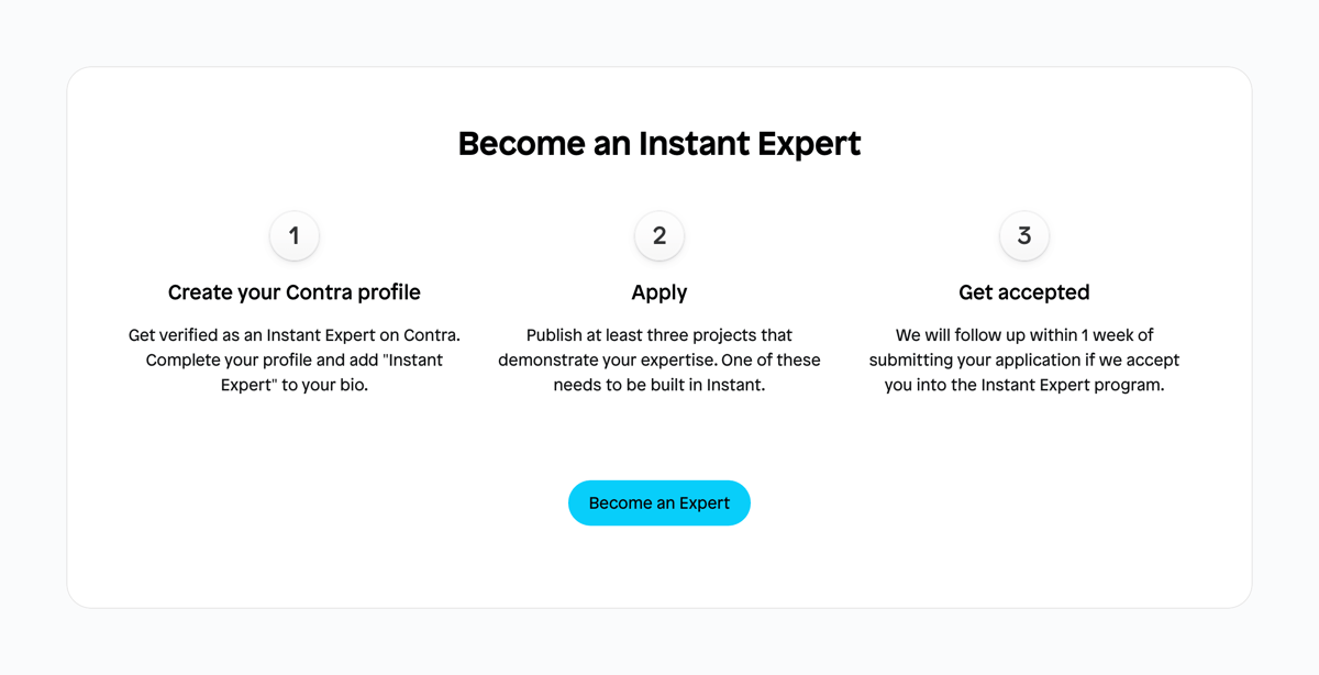 Instant
				stepper ui component