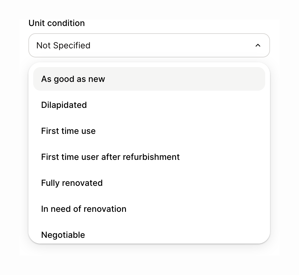 Buena
				dropdown menu ui component