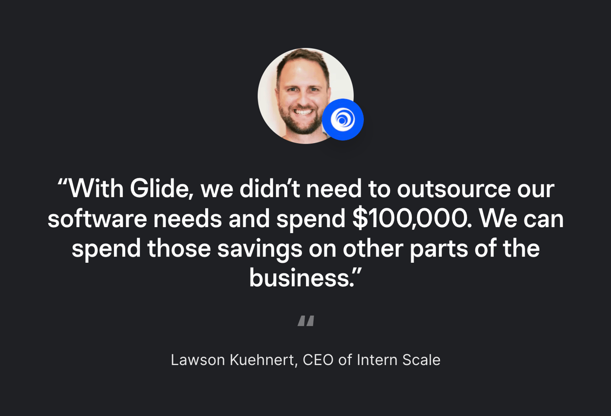 Glide
				testimonial ui component