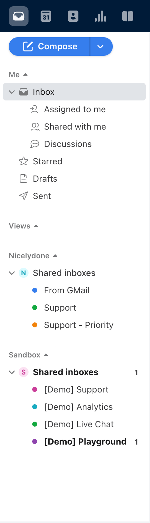 Front
				vertical navigation ui component