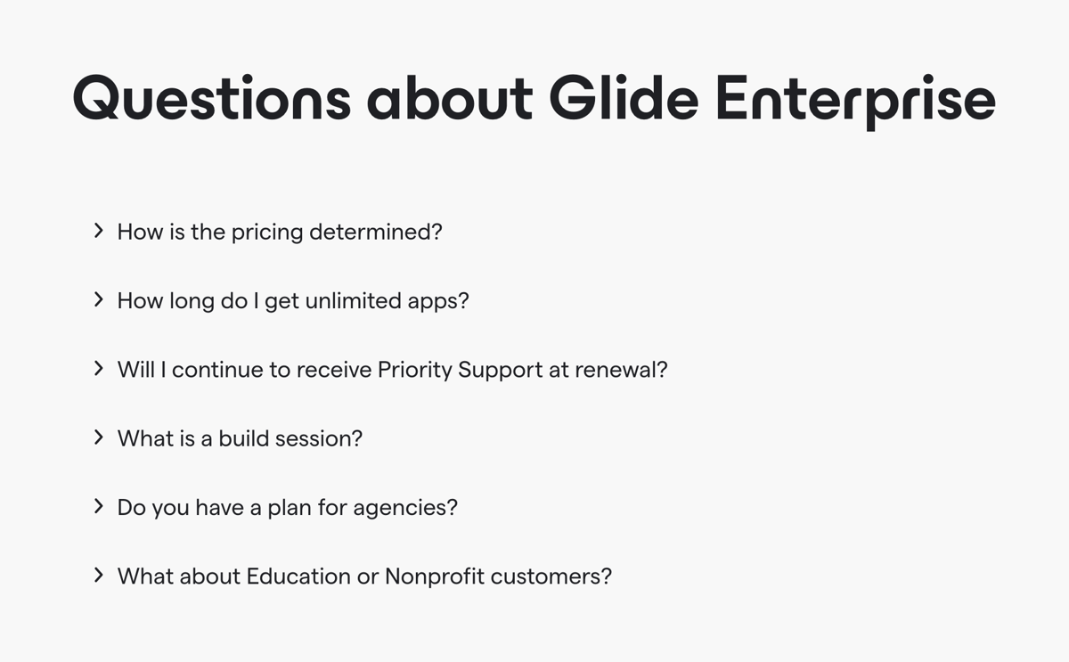 Glide
				faq ui component