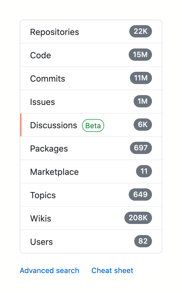 Github
				sorting & filtering ui component