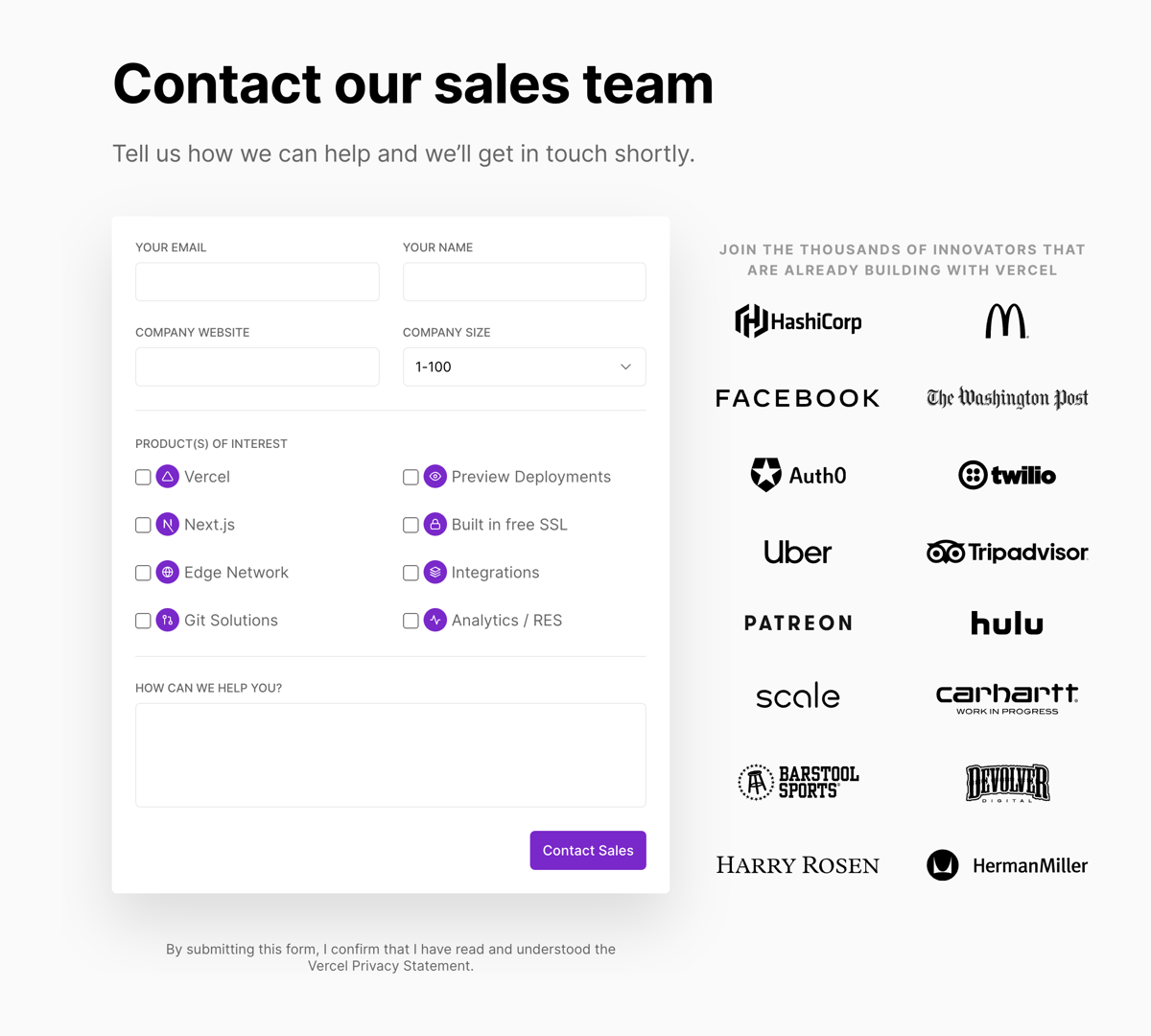 Vercel
				form element ui component