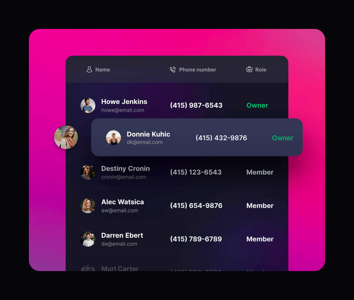 OpenPhone
				illustration ui component