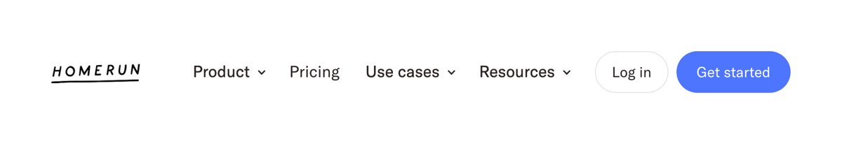 Homerun
				header ui component