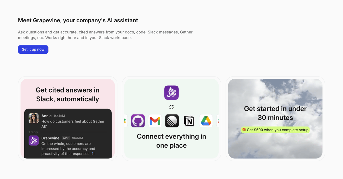 Gather
				empty state ui component