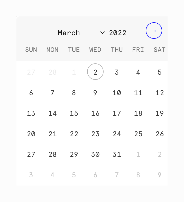 WeWork
				datepicker ui component