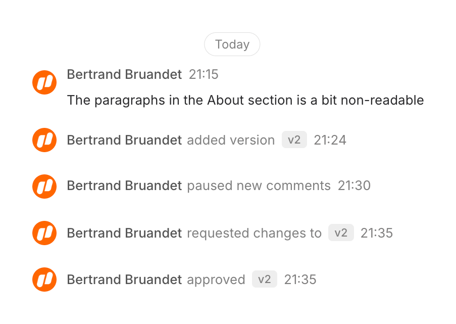 Workflow
				timeline & history ui component