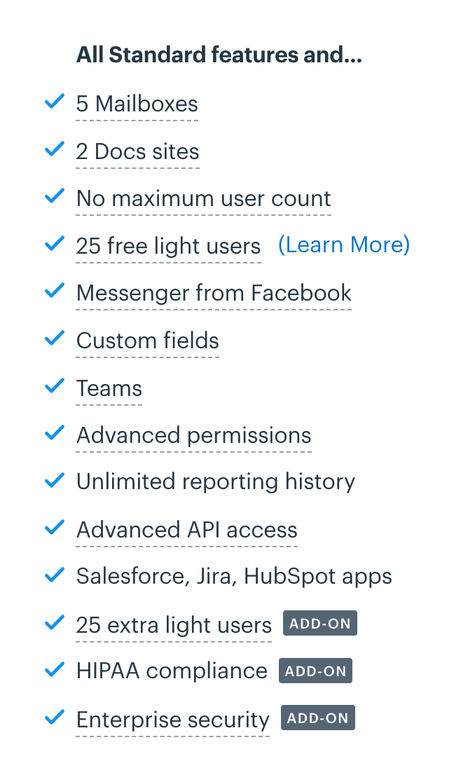 Help Scout
				benefit list ui component