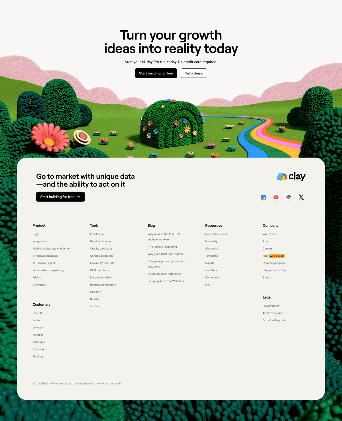 Clay
				footer ui component