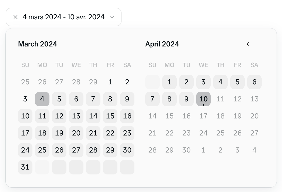 Sana
				input date ui component