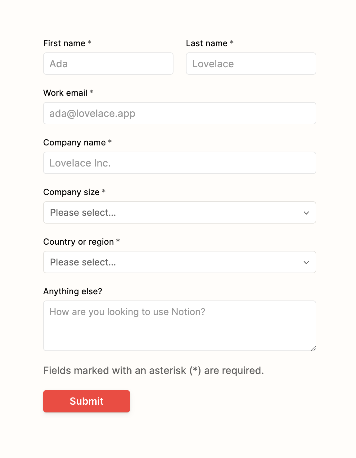 Notion
				form element ui component