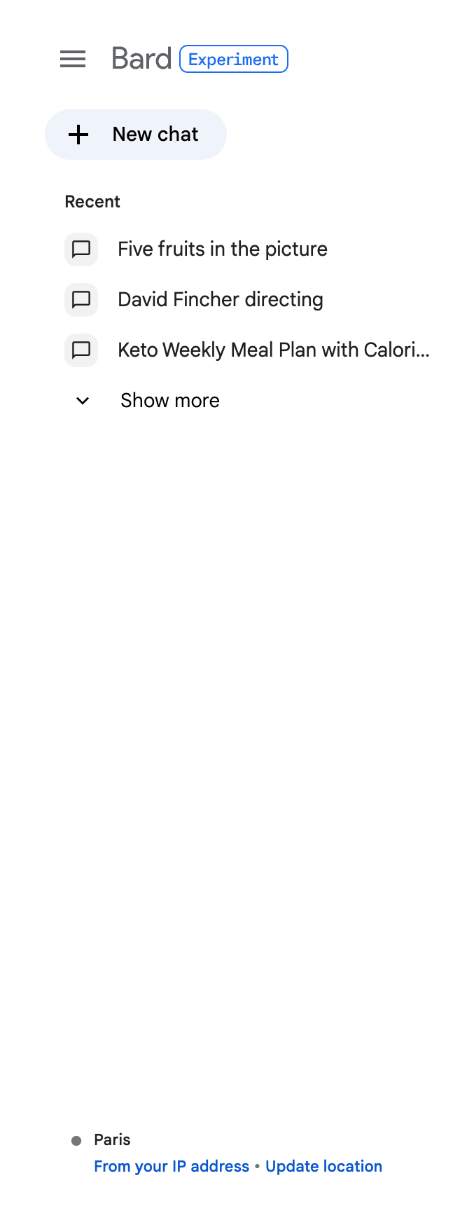 Bard
				vertical navigation ui component
