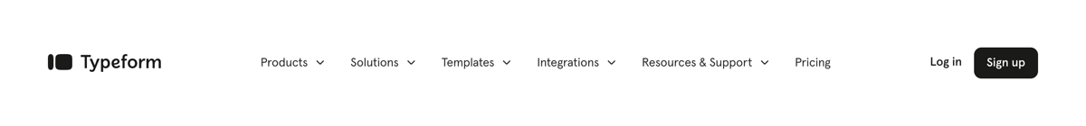 Typeform
				header ui component
