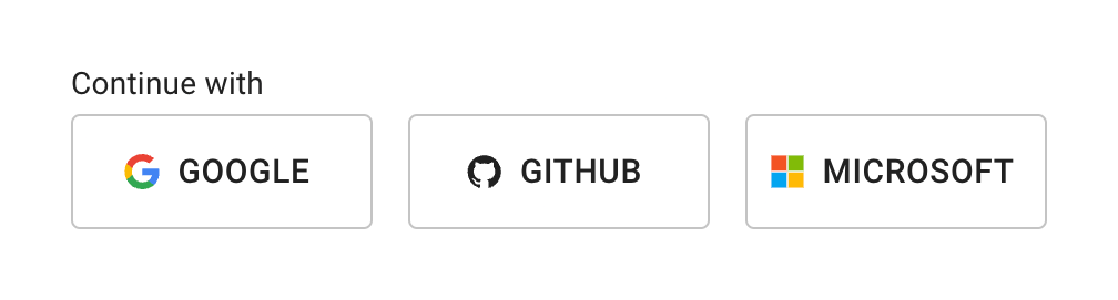 Fingerprint
				social login button ui component