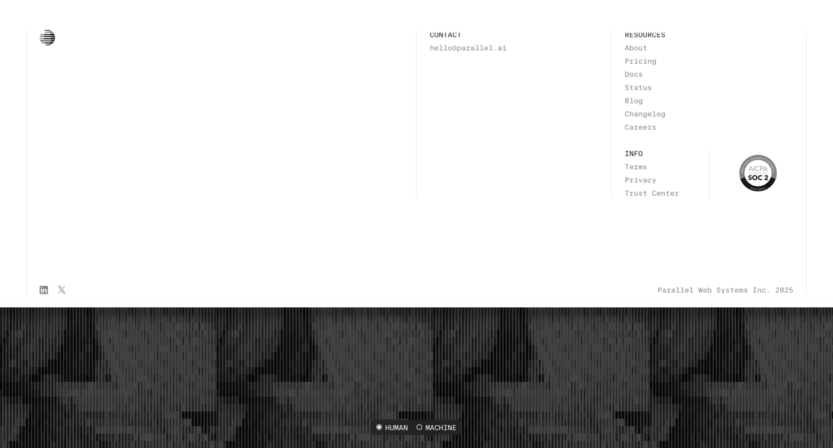 Parallel
				footer ui component