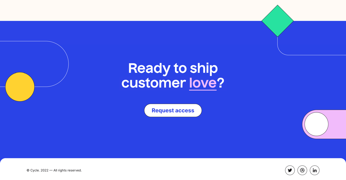 Cycle
				footer ui component