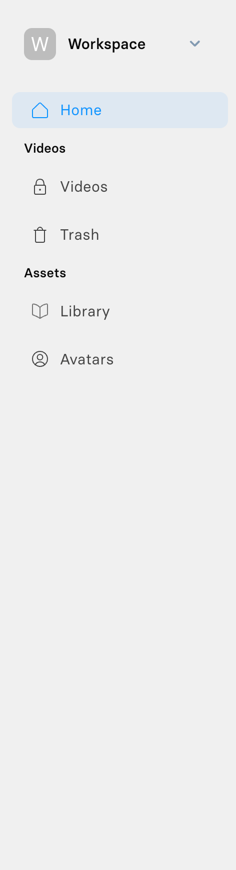 Synthesia
				vertical navigation ui component
