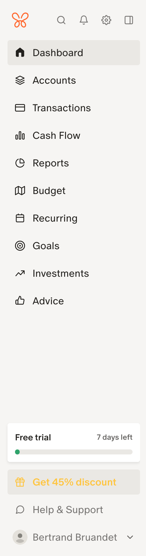 Monarch
				vertical navigation ui component