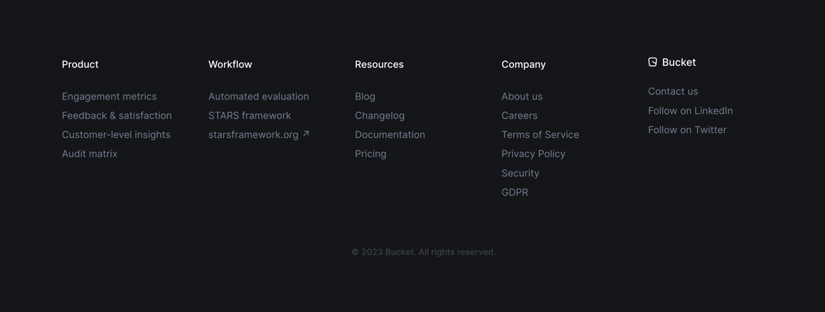 Bucket
				footer ui component