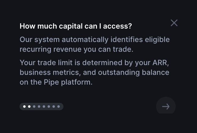 Pipe
				progress indicator ui component