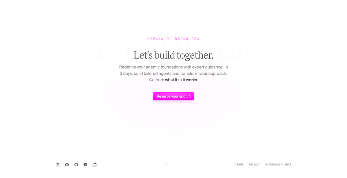 Hypermode
				footer ui component