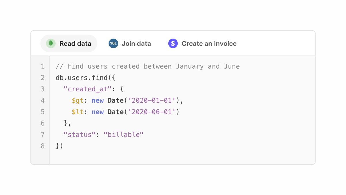 Retool
				code block ui component