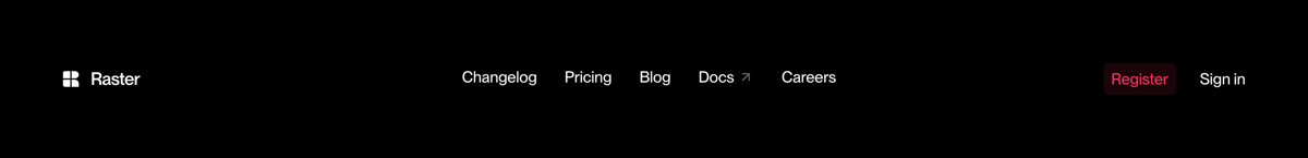 Raster
				header ui component