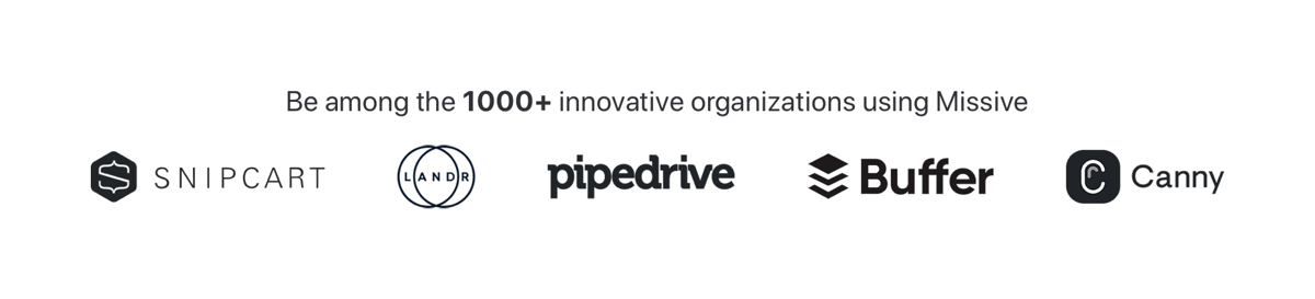 Missive
				social proof ui component