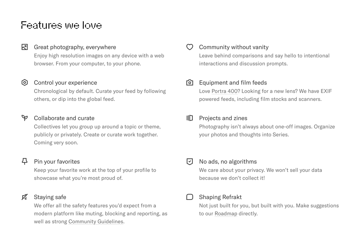 Refrakt
				benefit list ui component