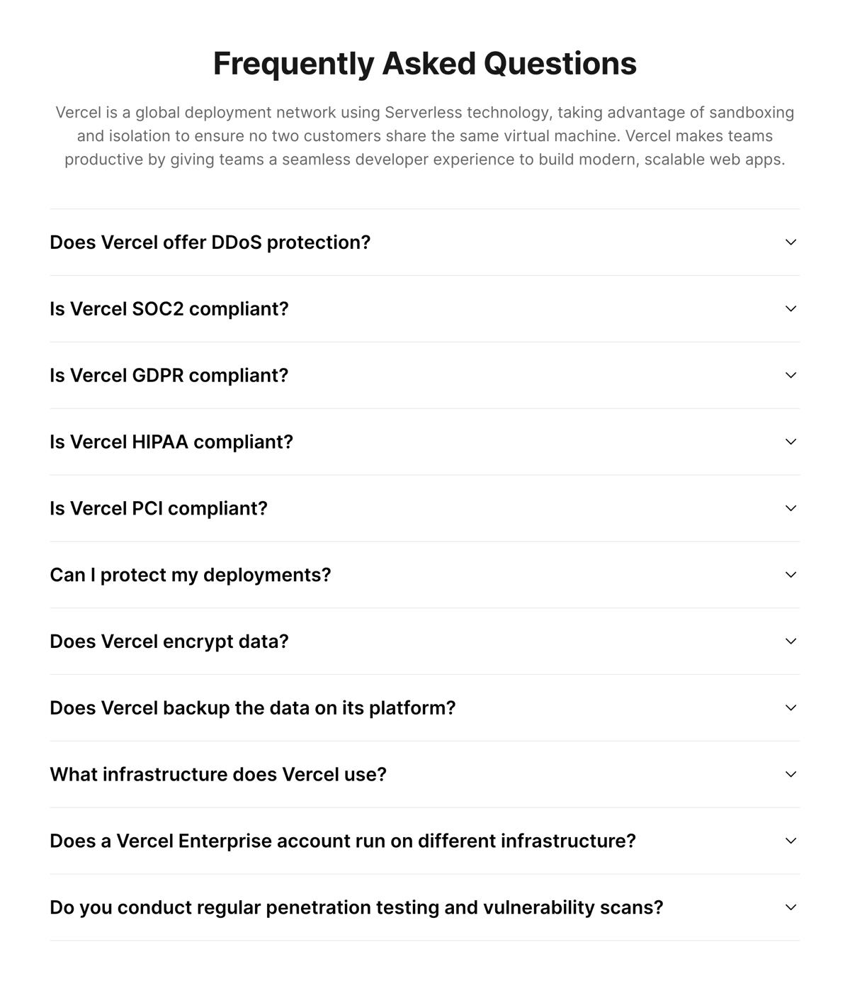 Vercel
				faq ui component