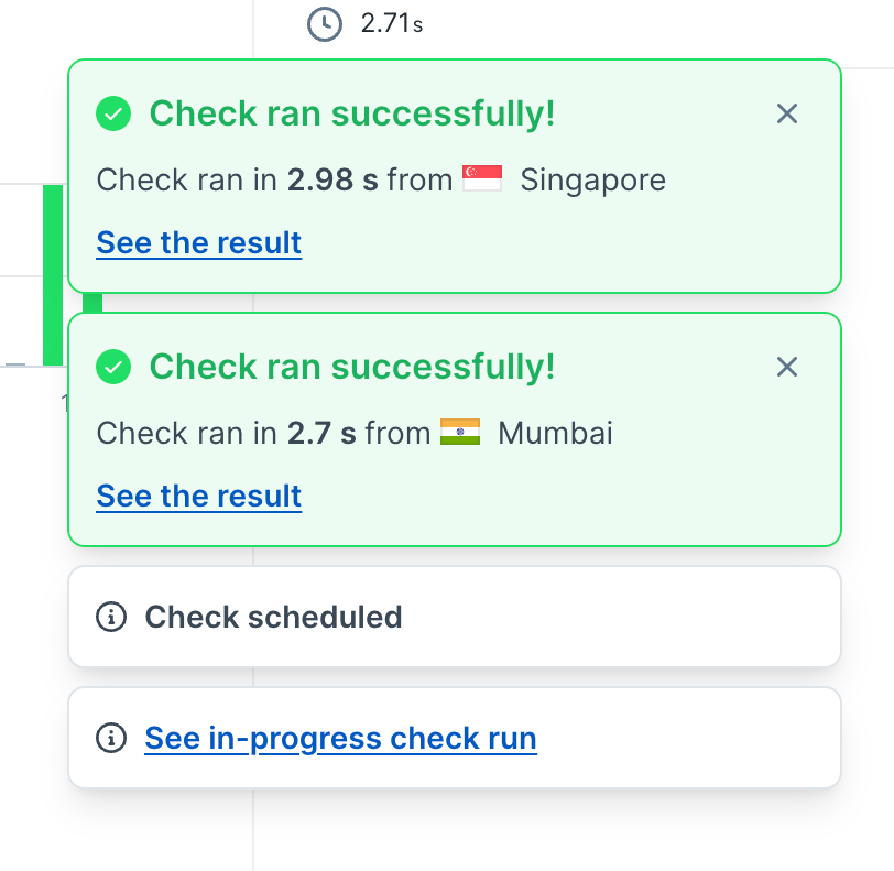 Checkly
				notification toast ui component