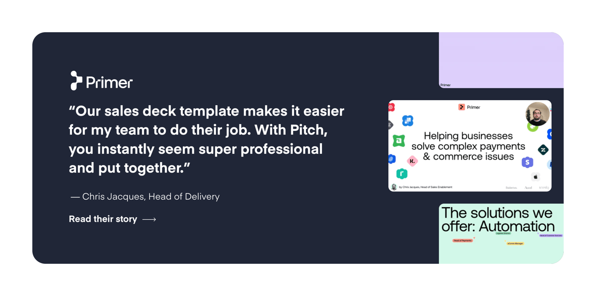 Pitch
				testimonial ui component