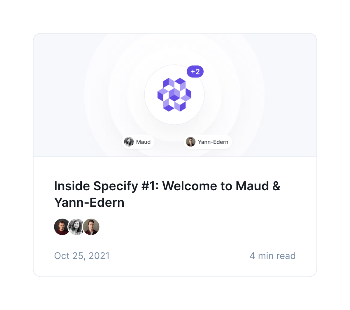 Specify
				card ui component