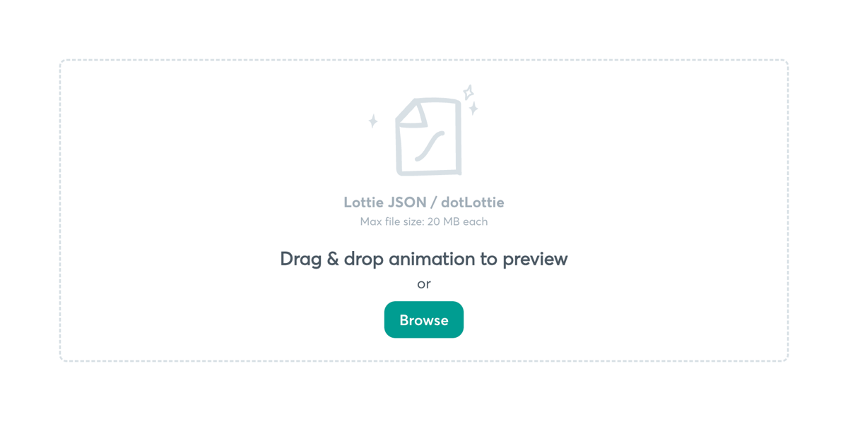Lottie
				file upload input ui component
