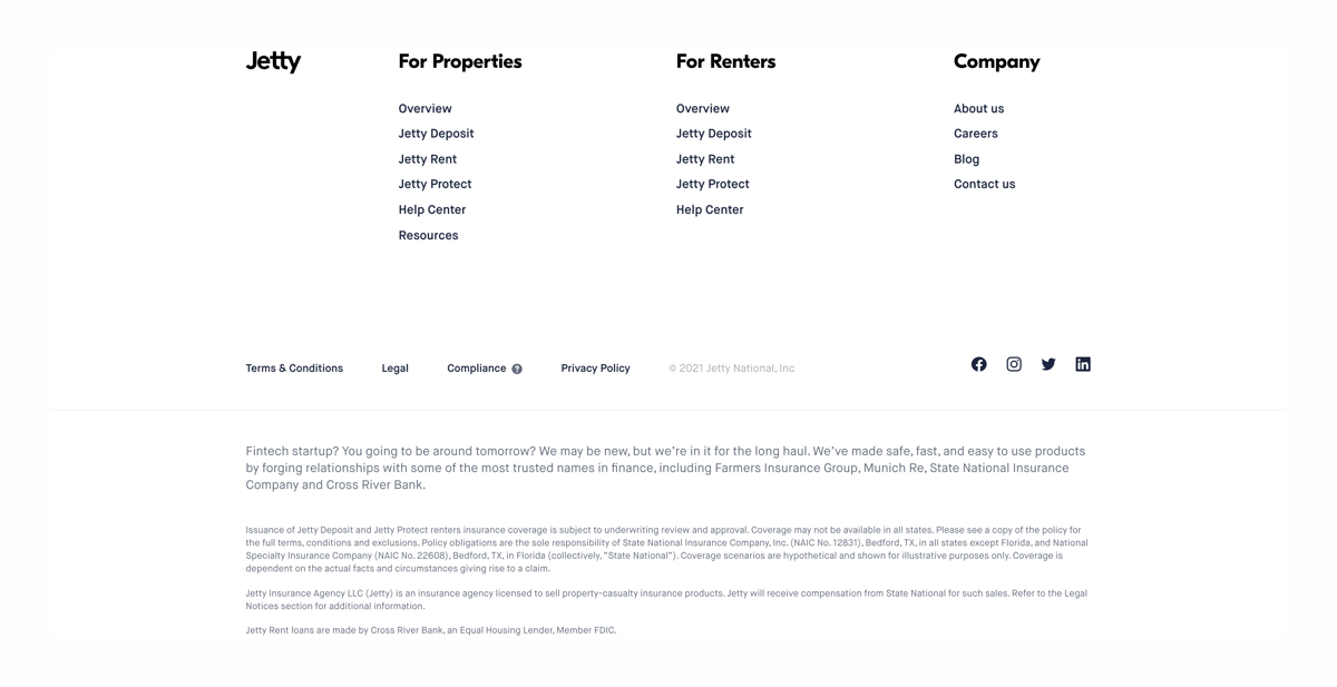 Jetty
				footer ui component