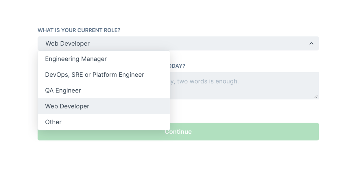 Checkly
				input select ui component