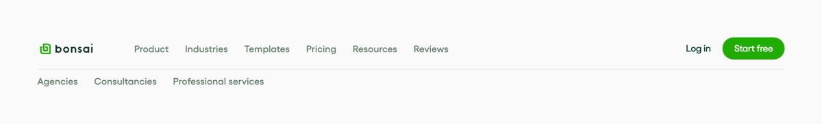 Bonsai
				header ui component