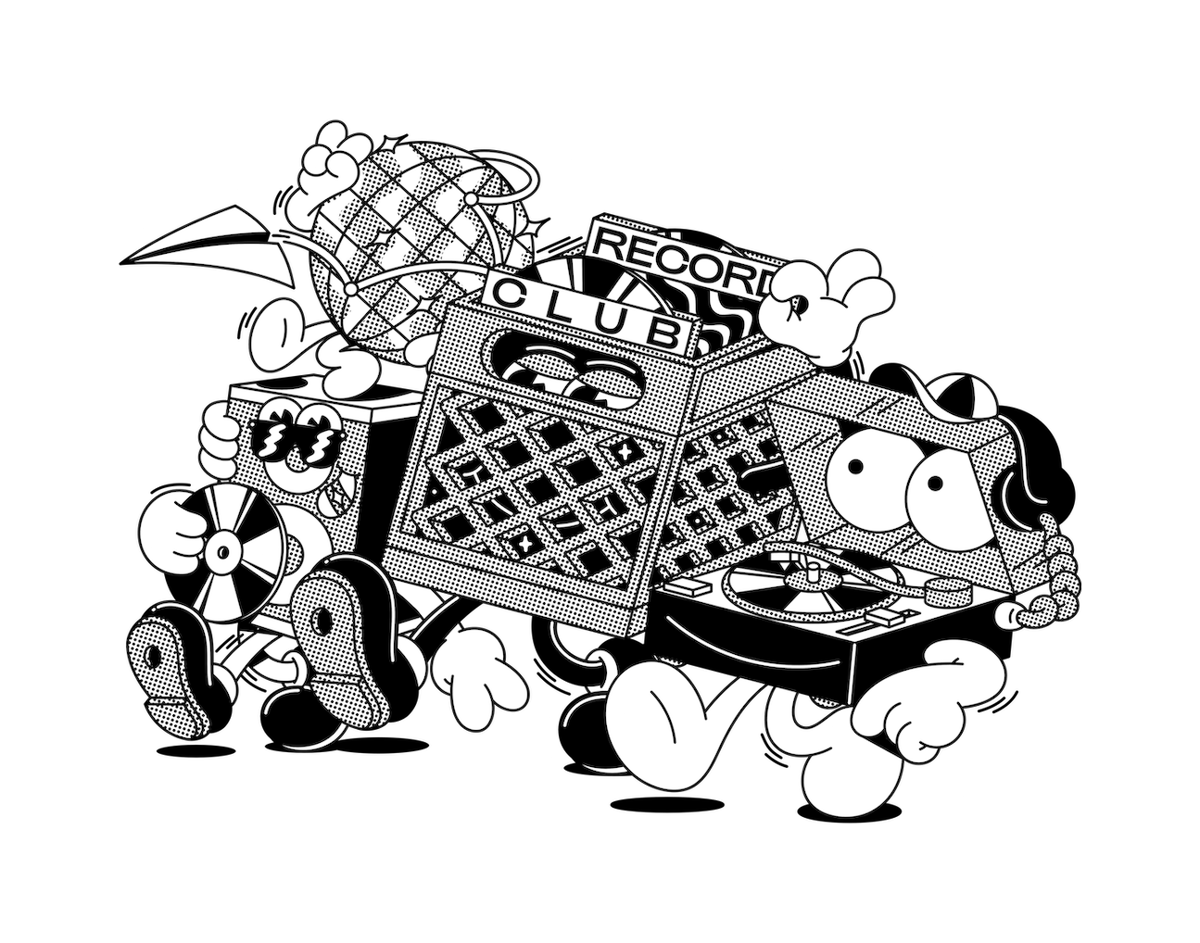 Record club
				illustration ui component